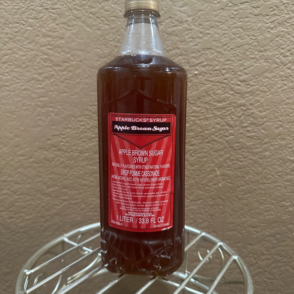 Starbucks Red and Brown Apple Brown Sugar Syrup